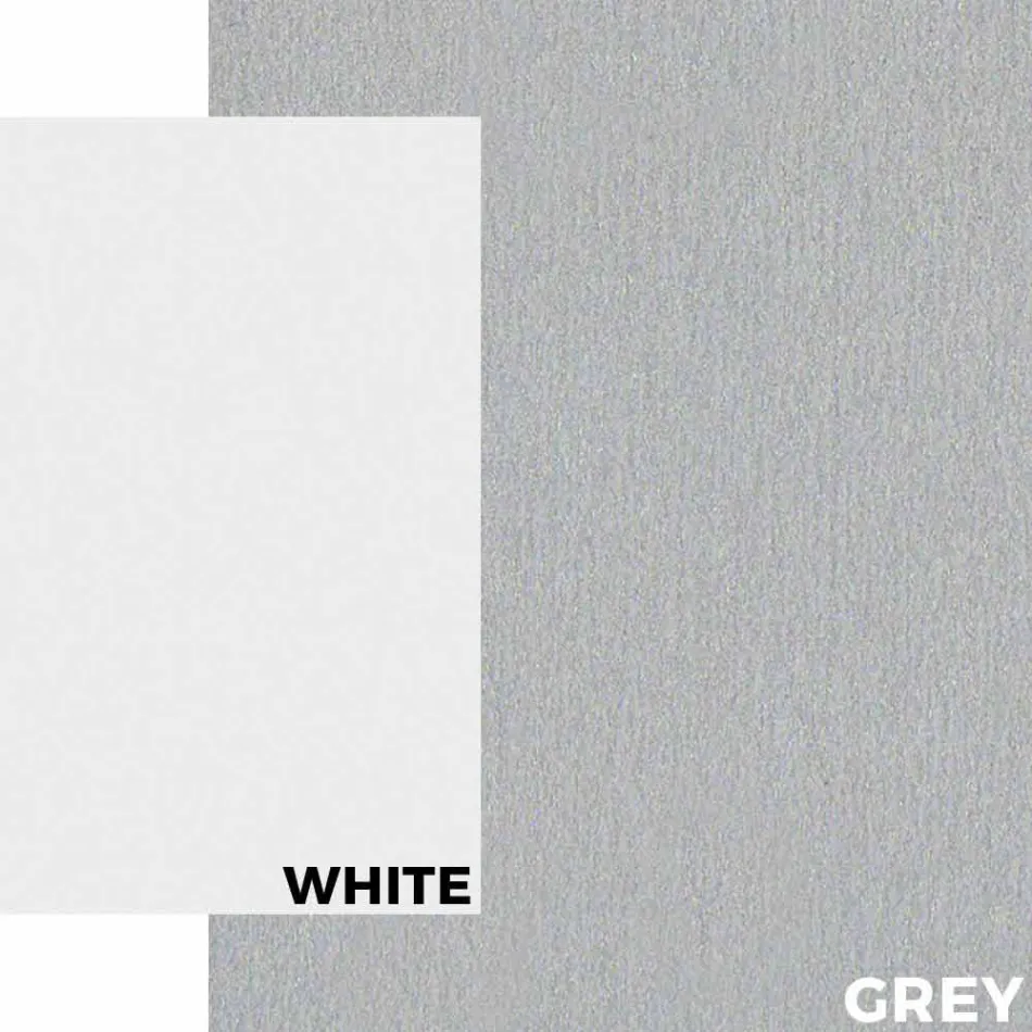 Havebord i hvidt aluminium og laminat moderne design - Oceanien2 Viadurini