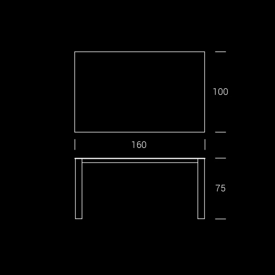 HPL Havebord med aluminiumsstruktur lavet i Italien - Carl Viadurini