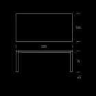 HPL Havebord med aluminiumsstruktur lavet i Italien - Carl Viadurini