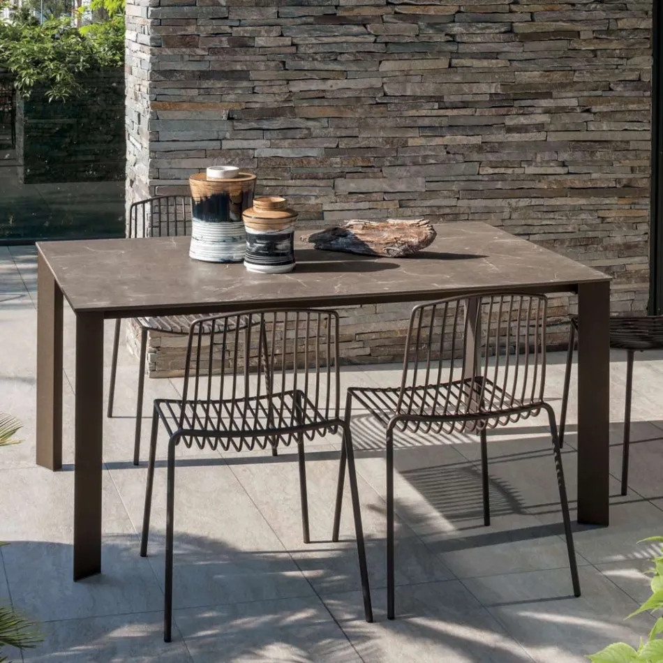 HPL Havebord med aluminiumsstruktur lavet i Italien - Carl Viadurini