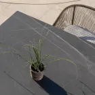 Havebord i naturlig teak og keramikplade - Artes Viadurini