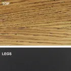 Tøndeformet spisebord med fineret plade lavet i Italien - Settimmio Viadurini