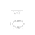 Keramisk tønde spisebord lavet i Italien - Ezzellino Viadurini