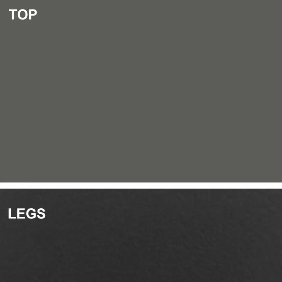 Luksus Made in Italy Tøndeformet spisebord i Fenix og stål - Settimmio Viadurini