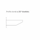 Luksus Made in Italy Tøndeformet spisebord i Fenix og stål - Settimmio Viadurini