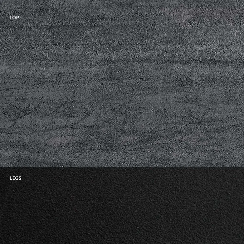 Tøndeformet spisebord i hypermarmor Made in Italy - Ezzellino Viadurini