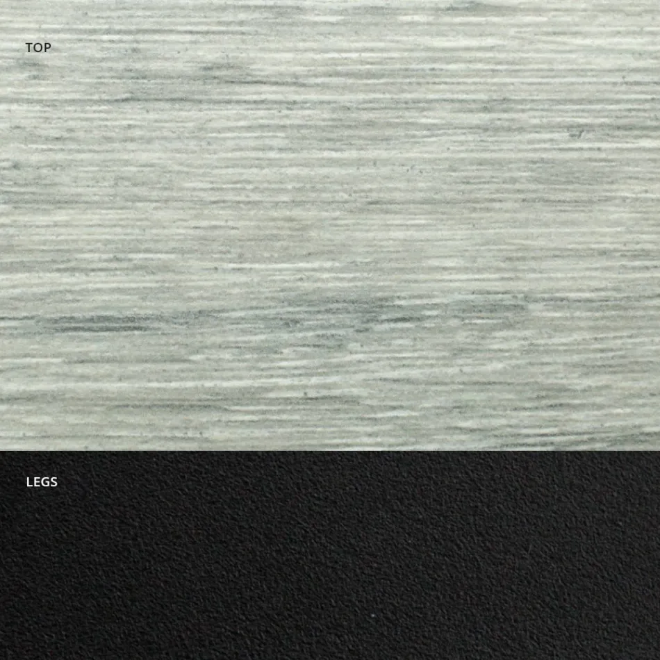 Tøndeformet spisebord i træeffektlaminat Made in Italy - Cave Viadurini