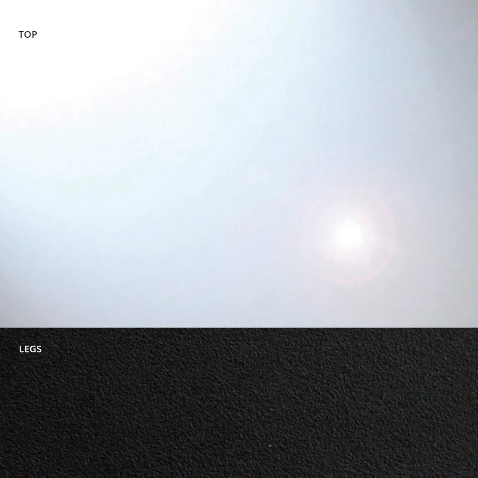 Tøndeformet spisebord i glas og stål Made in Italy - Cave Viadurini