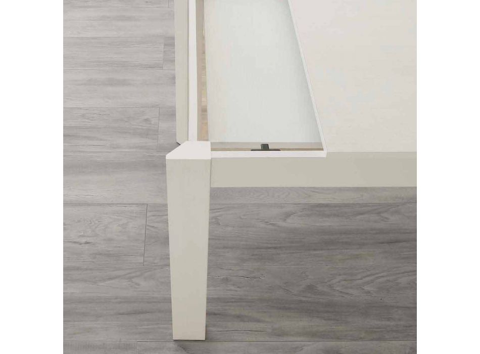 Udtrækkeligt spisebord 130x80 åbent 190 cm Fiumicino, design Viadurini