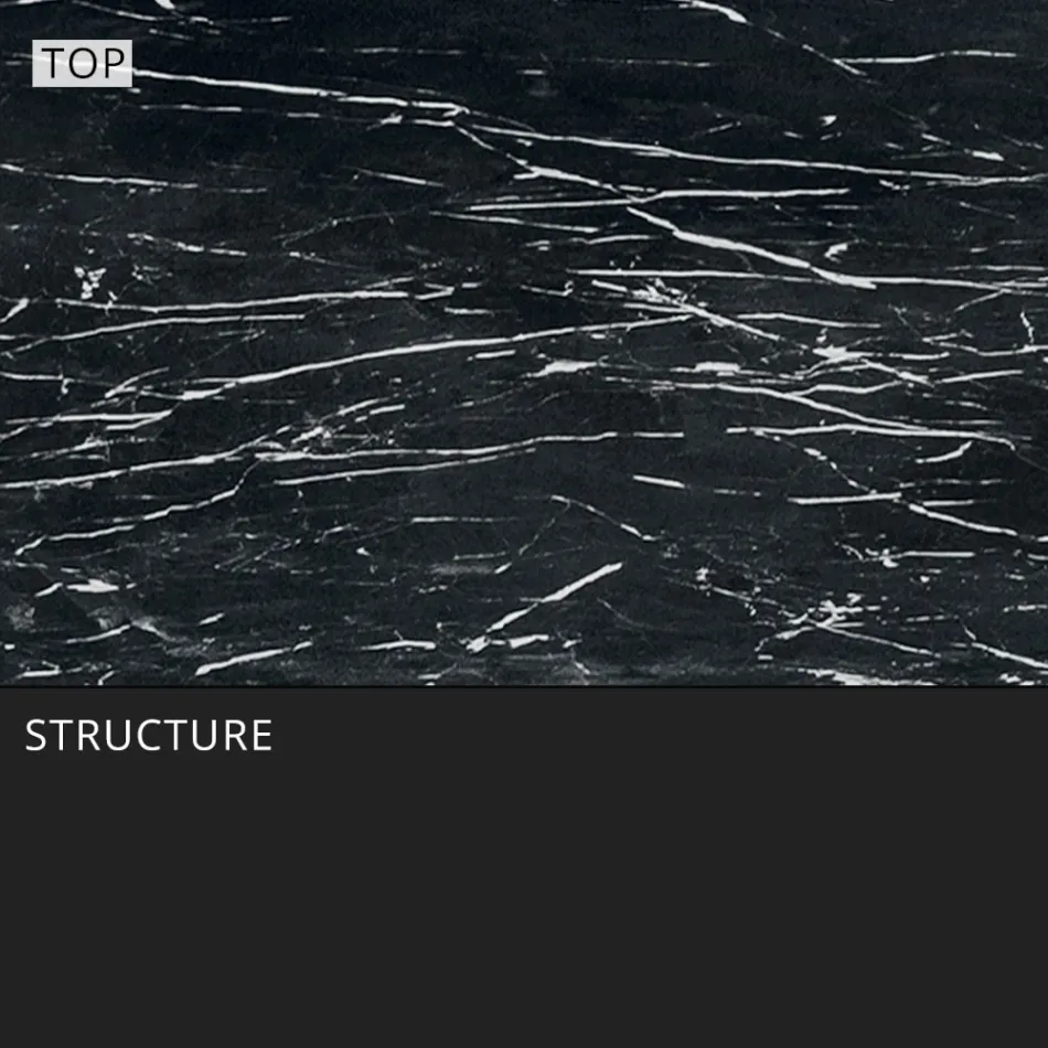 Udtrækkeligt udendørs spisebord 318 cm i aluminium og stentøj - Filomena Viadurini