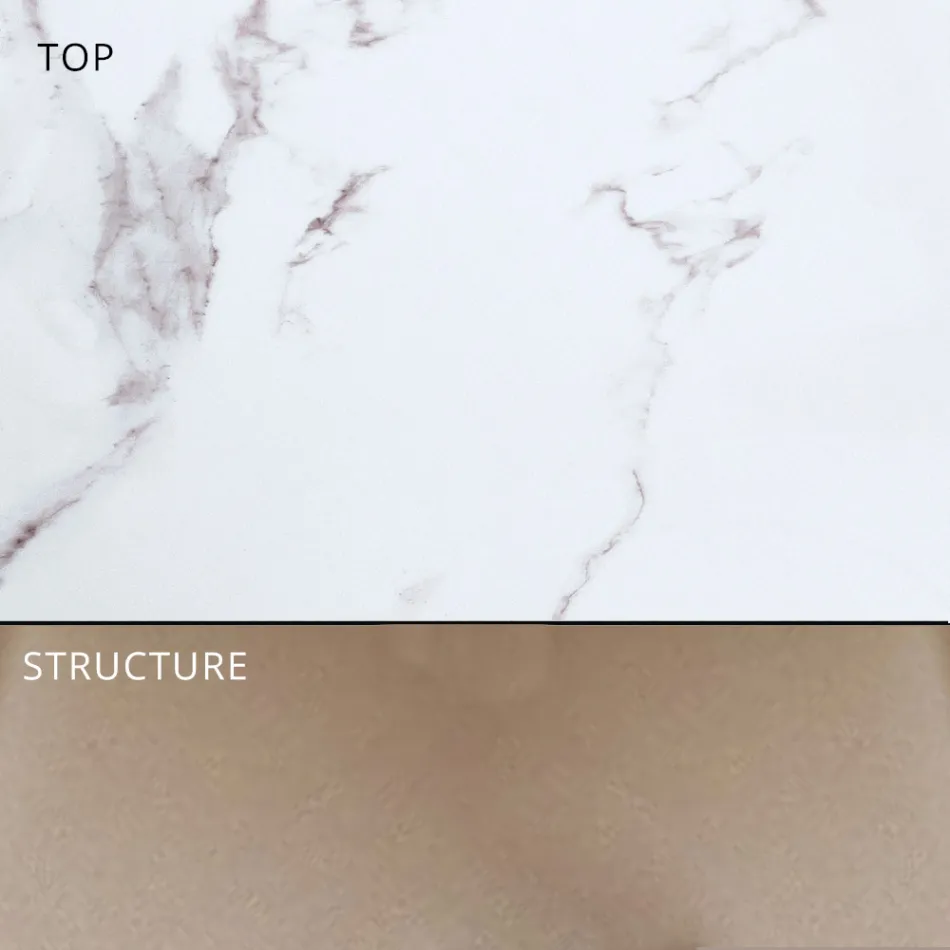 Udtrækkeligt udendørs spisebord 318 cm i aluminium og stentøj - Filomena Viadurini