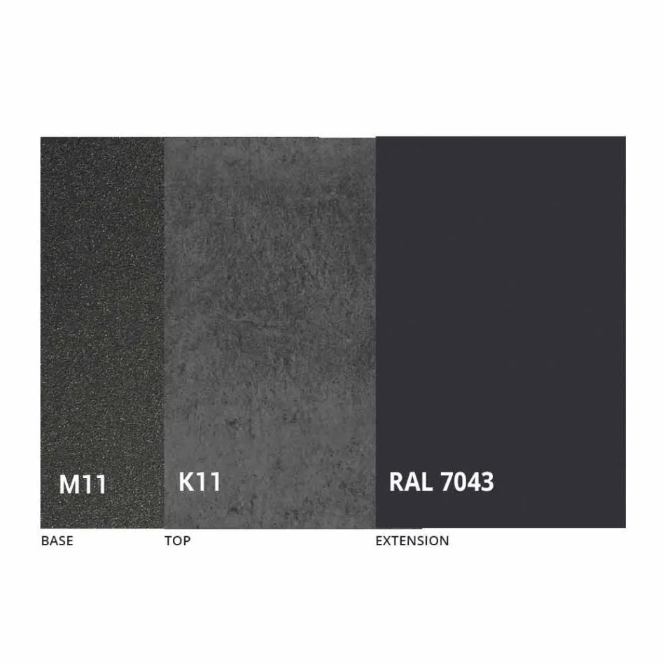 Udtrækkeligt spisebord til 180 cm i keramik Fremstillet i Italien - Pitagora Viadurini