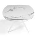 Spisebord Kan udvides til 180 cm i Grès med metalunderstell - Beatriz