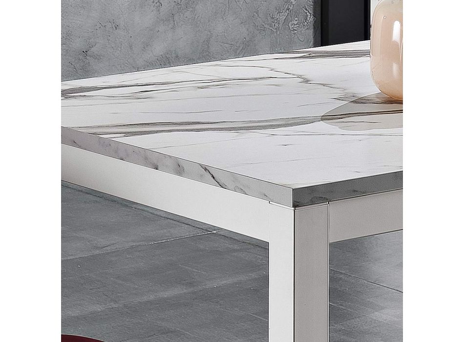 Metal spisebord, der kan forlænges til 180 cm Lavet i Italien - Beatrise Viadurini