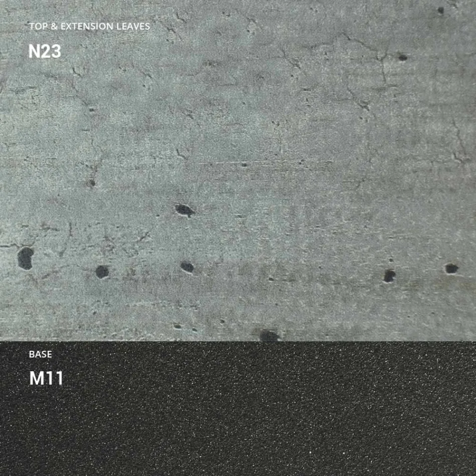 Udtrækbart spisebord til 298 cm i melamin Made in Italy - Fedemo Viadurini