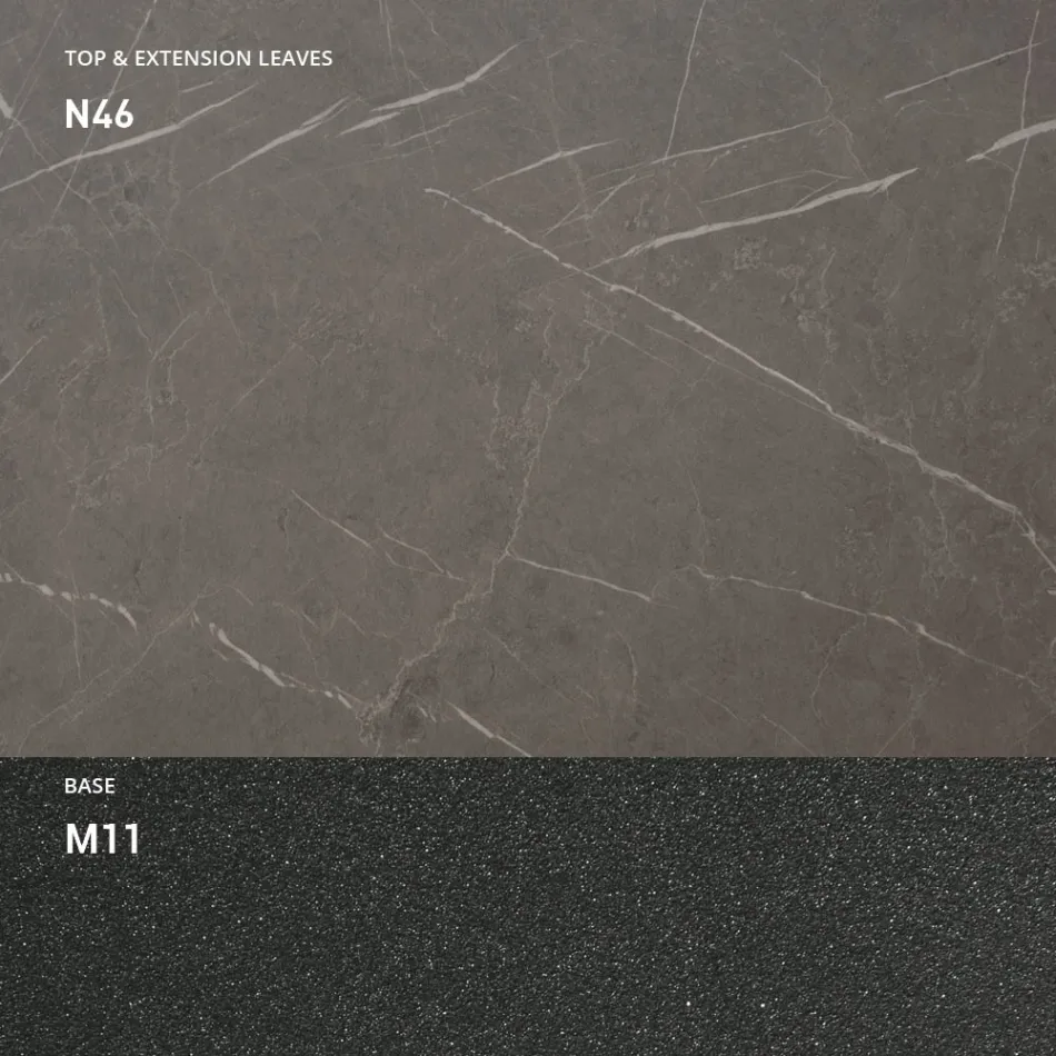 Udtrækbart spisebord til 298 cm i melamin Made in Italy - Fedemo Viadurini