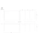 Metal spisebord, der kan forlænges til 310 cm Fremstillet i Italien - Euclide Viadurini