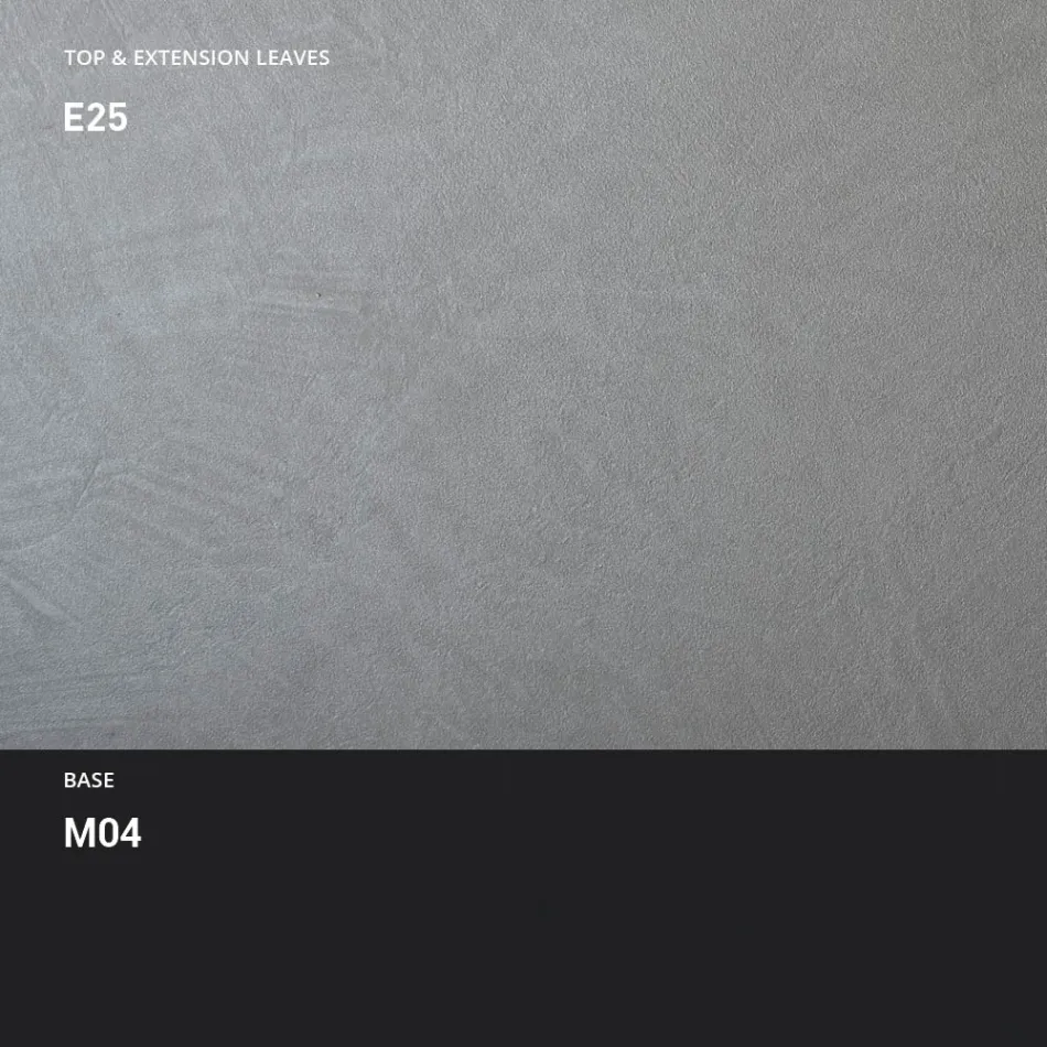 Metal spisebord, der kan forlænges til 310 cm Fremstillet i Italien - Euclide Viadurini