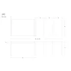 Metal spisebord, der kan forlænges til 310 cm Fremstillet i Italien - Euclide Viadurini