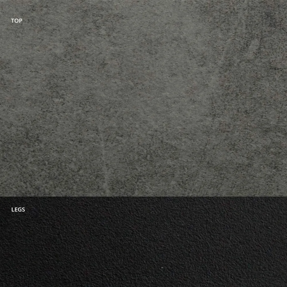 Udtrækbart spisebord til 325 cm i laminat Made in Italy - Halvfjerdserne Viadurini