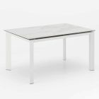 Udvideligt spisebord med marmor effekt keramisk top, Nosate Viadurini