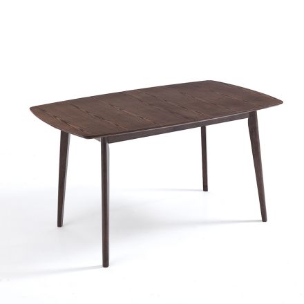 Udtrækbart spisebord Op til 150 cm i Mdf og massivt træ - Decio Viadurini