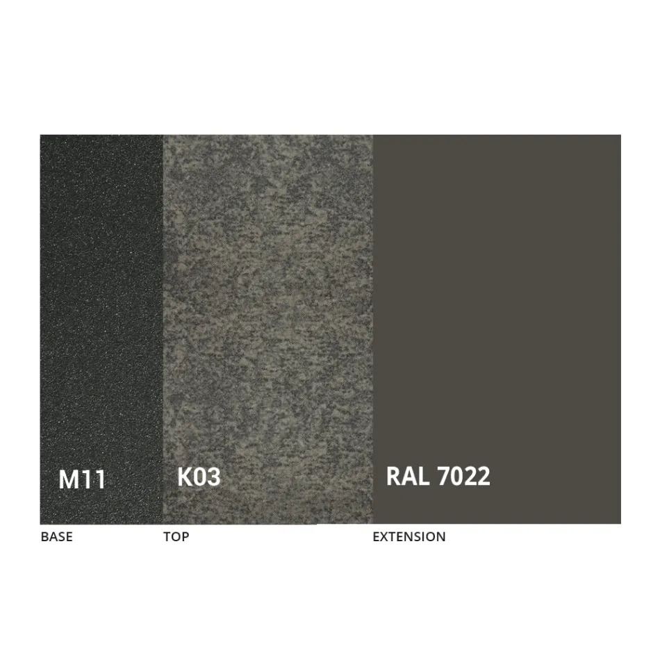 Udtrækkeligt spisebord Op til 170 cm i keramik fremstillet i Italien - Tremiti Viadurini