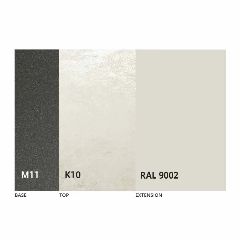 Udtrækkeligt spisebord Op til 170 cm i keramik fremstillet i Italien - Tremiti Viadurini