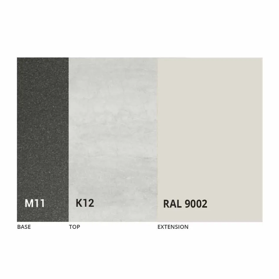 Udtrækkeligt spisebord Op til 170 cm i keramik fremstillet i Italien - Tremiti Viadurini