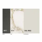 Udtrækkeligt spisebord Op til 170 cm i keramik fremstillet i Italien - Tremiti Viadurini