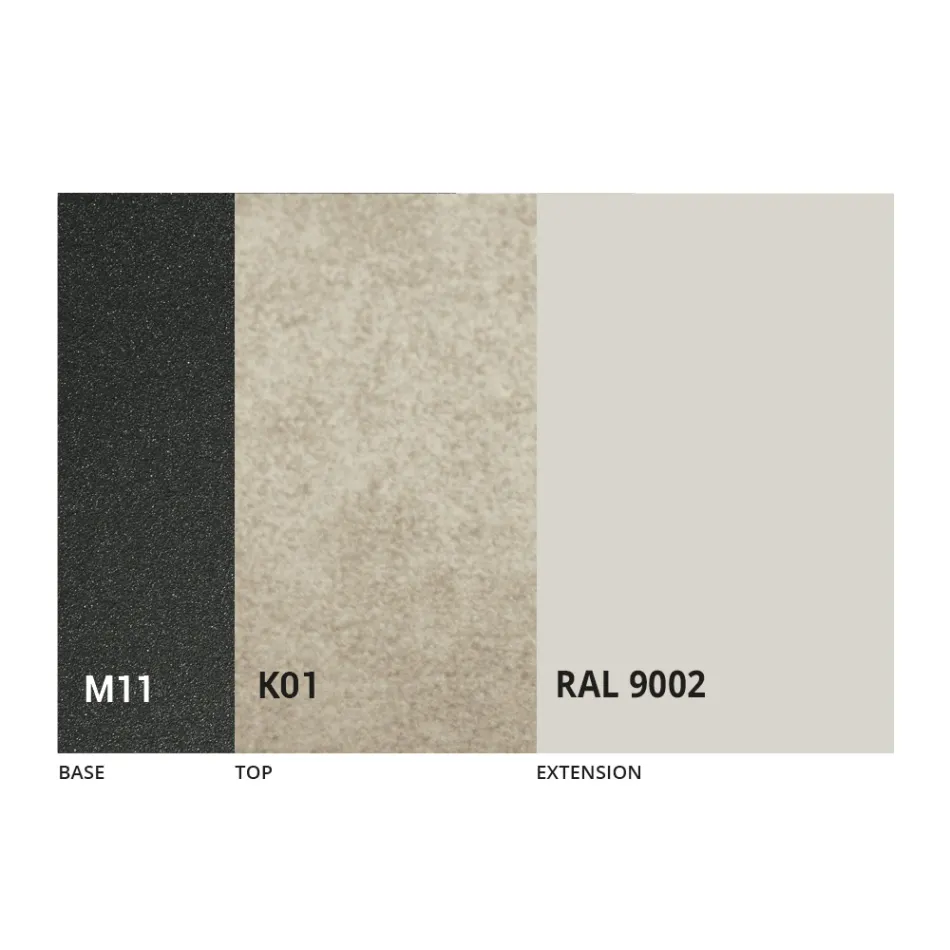 Udtrækkeligt spisebord Op til 170 cm i keramik fremstillet i Italien - Tremiti Viadurini