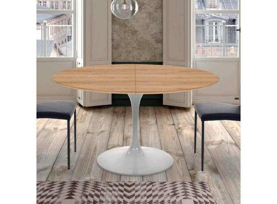 Udtrækkeligt spisebord op til 170 cm i Laminat Made in Italy - Dollars Viadurini