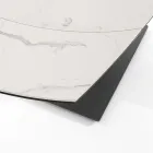 Udtrækbart spisebord Op til 180 cm i keramik og stål - Catone Viadurini