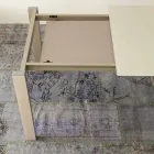 Udtrækkeligt spisebord Op til 204 cm i Made in Italy Crystal - Palladio Viadurini