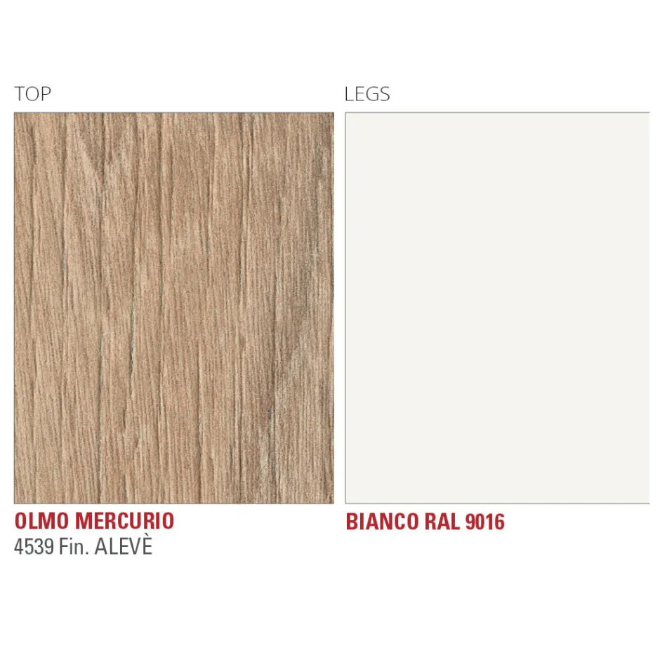 Udtrækkeligt spisebord op til 252 cm i Hpl Made in Italy - Efisto Viadurini