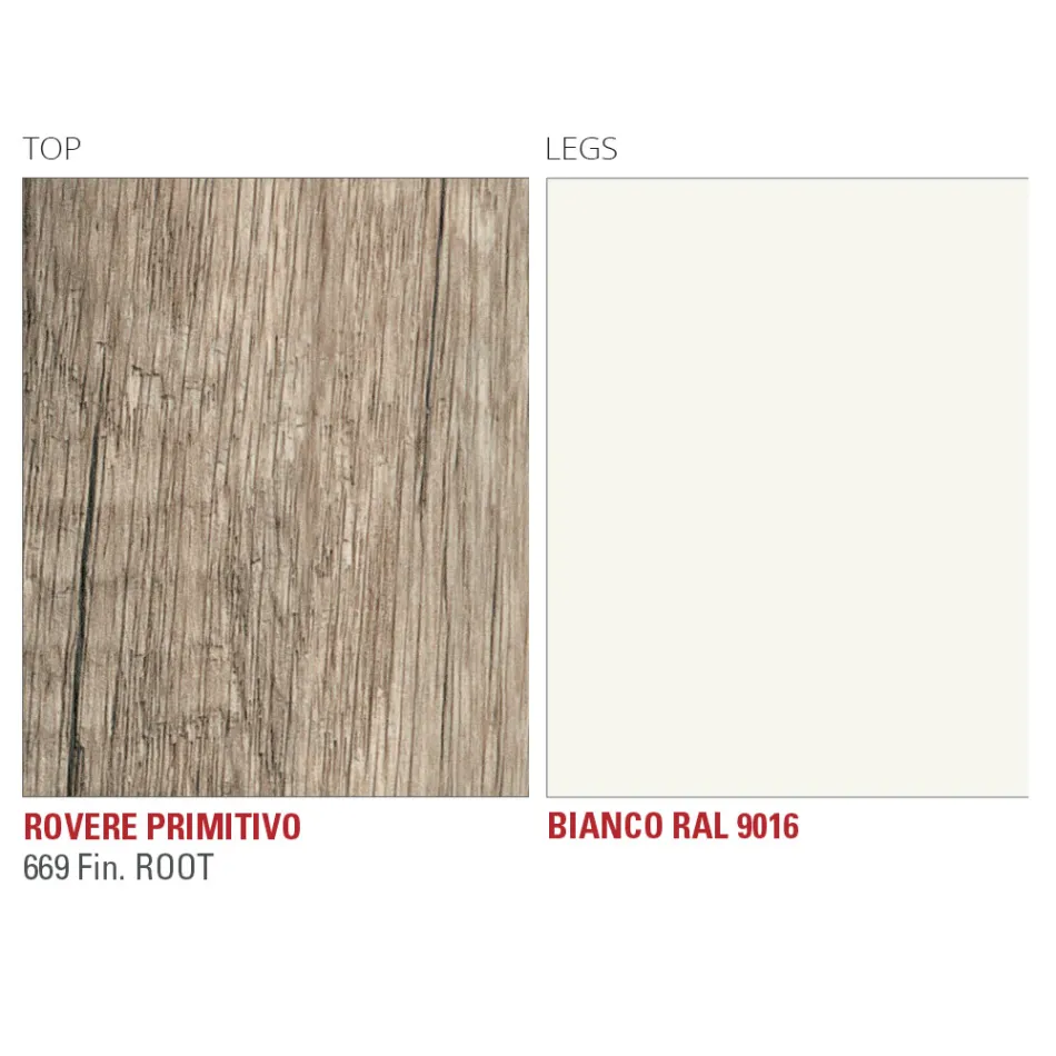 Udtrækkeligt spisebord op til 252 cm i Hpl Made in Italy - Efisto Viadurini