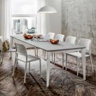 Udtrækkeligt spisebord op til 252 cm i Hpl Made in Italy - Efisto Viadurini