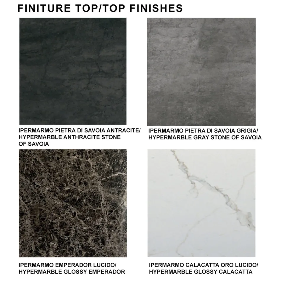 Udtrækkeligt spisebord op til 278 cm i Laminam Made in Italy - Settimmio Viadurini