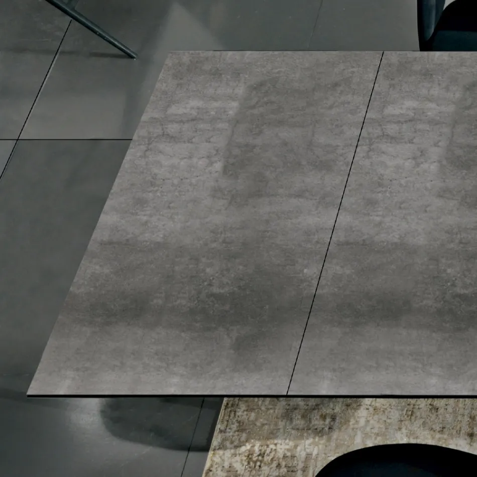 Udtrækkeligt spisebord op til 278 cm i Laminam Made in Italy - Settimmio Viadurini