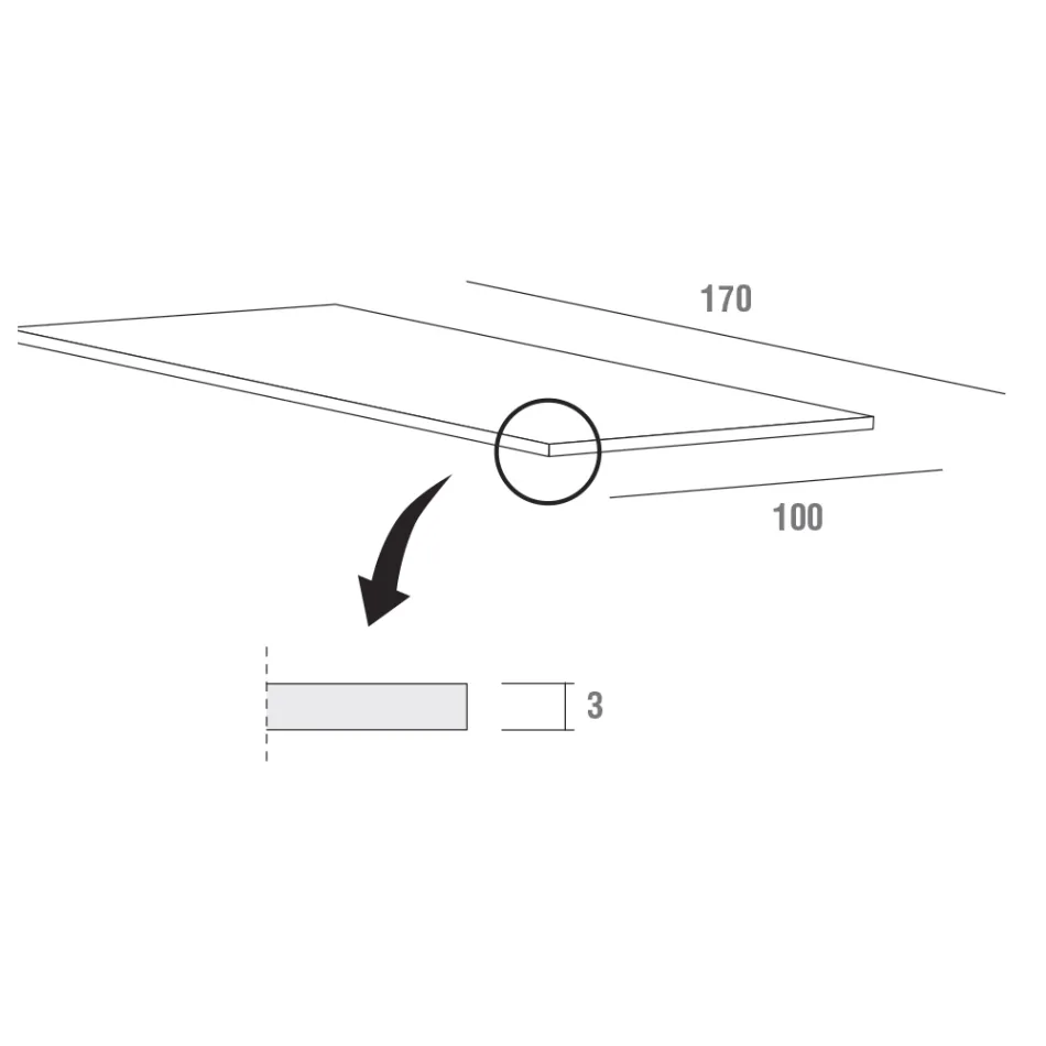Udtrækkeligt spisebord op til 280 cm i Fenix Made in Italy - Eolo Viadurini