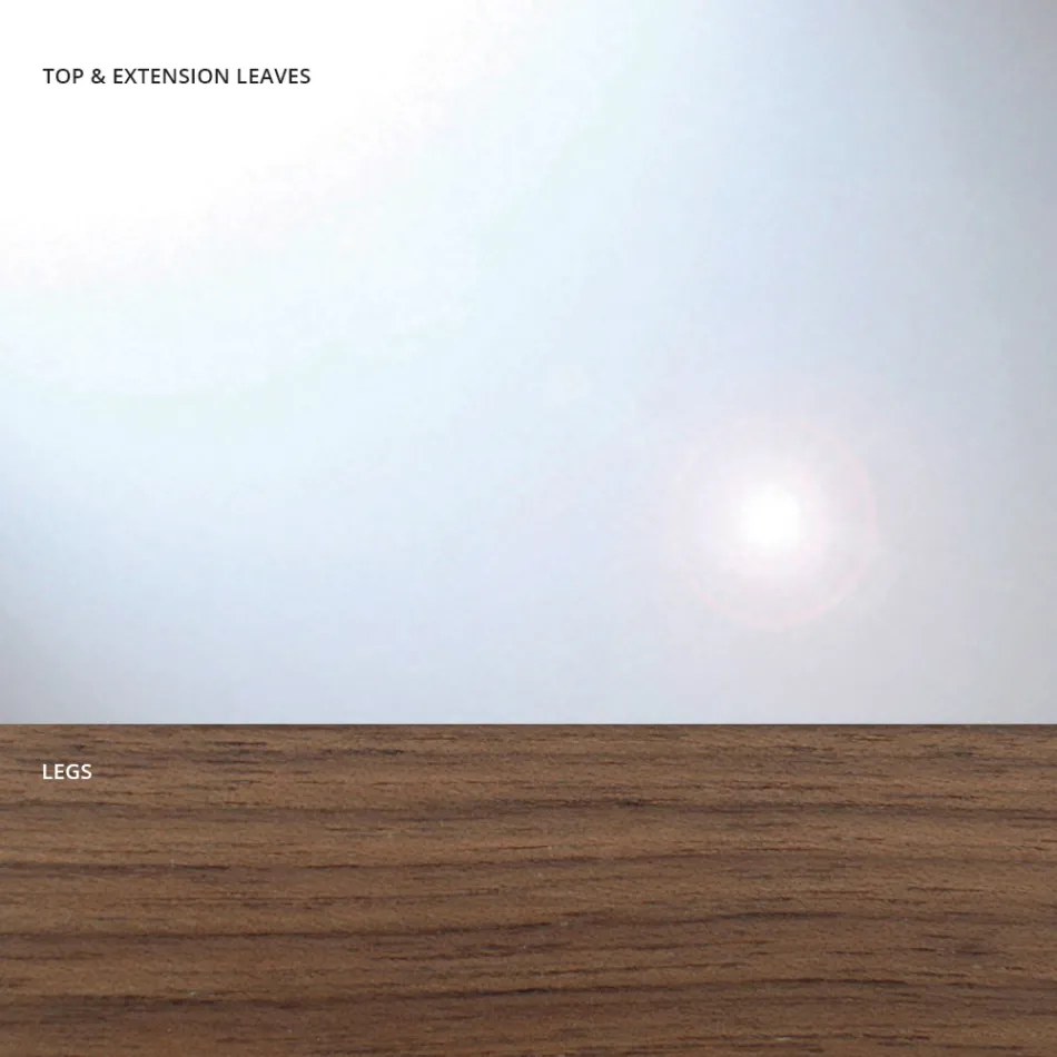 Udtrækkeligt spisebord op til 280 cm i glas Made in Italy - Antimo Viadurini