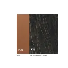 Udtrækkeligt spisebord op til 280 eller 298 cm Keramik Metal - Revia Viadurini