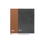 Udtrækkeligt spisebord op til 280 eller 298 cm Keramik Metal - Revia Viadurini