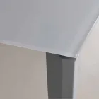 Udvideligt spisebord op til 290 cm i Made in Italy Crystal - Polonio Viadurini