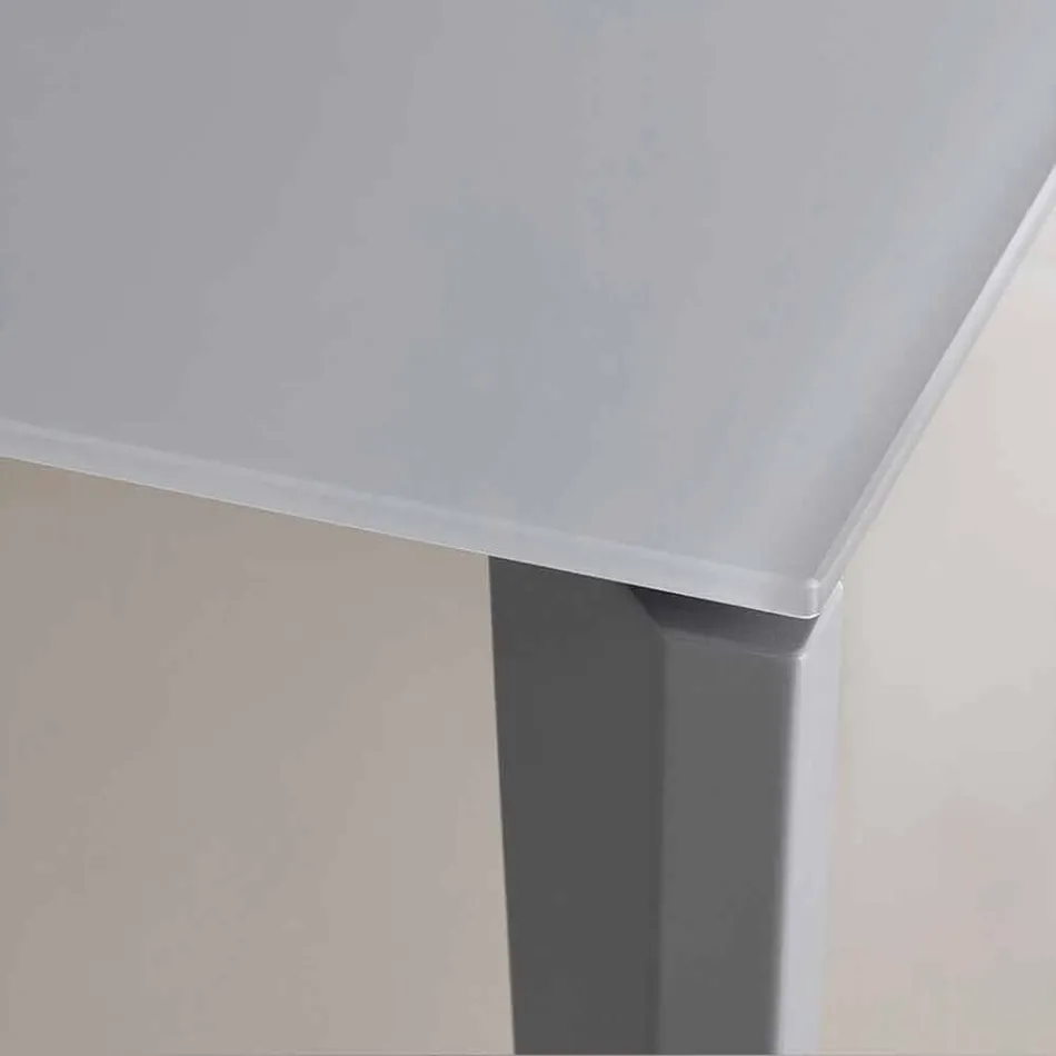 Udvideligt spisebord op til 290 cm i Made in Italy Crystal - Polonio Viadurini