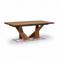 Udtrækkeligt spisebord Op til 294 cm i træ Made in Italy - Monique