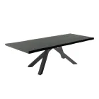 Udtrækbart spisebord op til 300 cm i fineret træ - Settimmio Viadurini