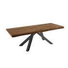 Udtrækbart spisebord op til 300 cm i fineret træ - Settimmio Viadurini