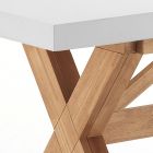 Udtrækbart spisebord Op til 315 cm i massivt træ - Massimo Viadurini