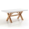 Udtrækbart spisebord Op til 360 cm i massivt træ - Massimo